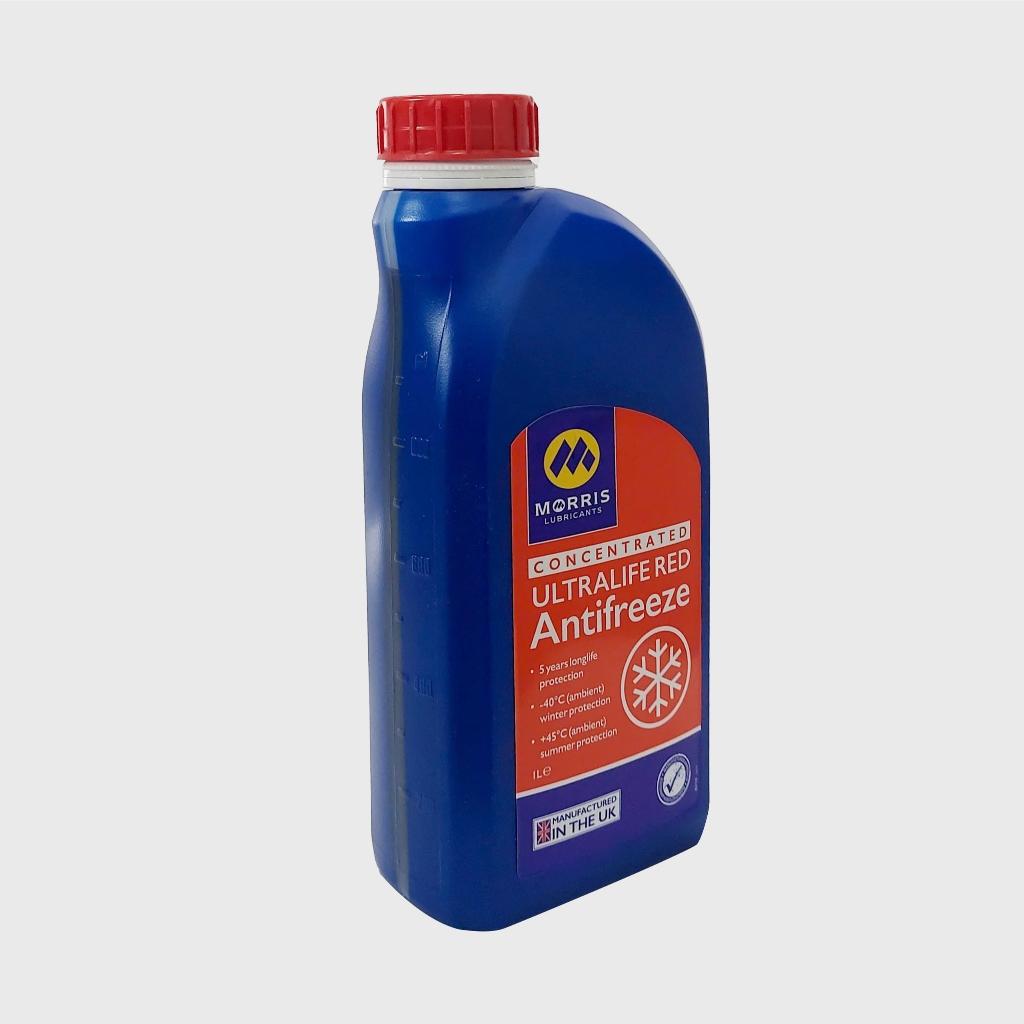 Nước Làm Mát Đỏ Cao Cấp Cho Động Cơ Xăng - Morris Lubricants Ultralife Red Longlife / Can 1L