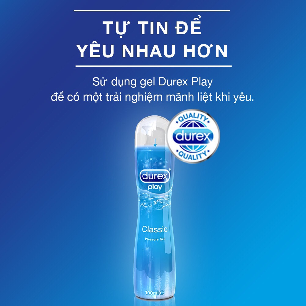 Gel bôi trơn Durex Play Classic 100ml / chai + Tặng bao cao su INNOVA Siêu gai