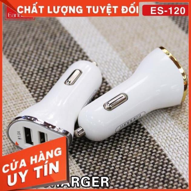 Tẩu Sạc Earldom ES -120 tẩu sạc thông minh  2 đầu USB hỗ trợ sạc được nhiều thiết bị hàng chính hãng