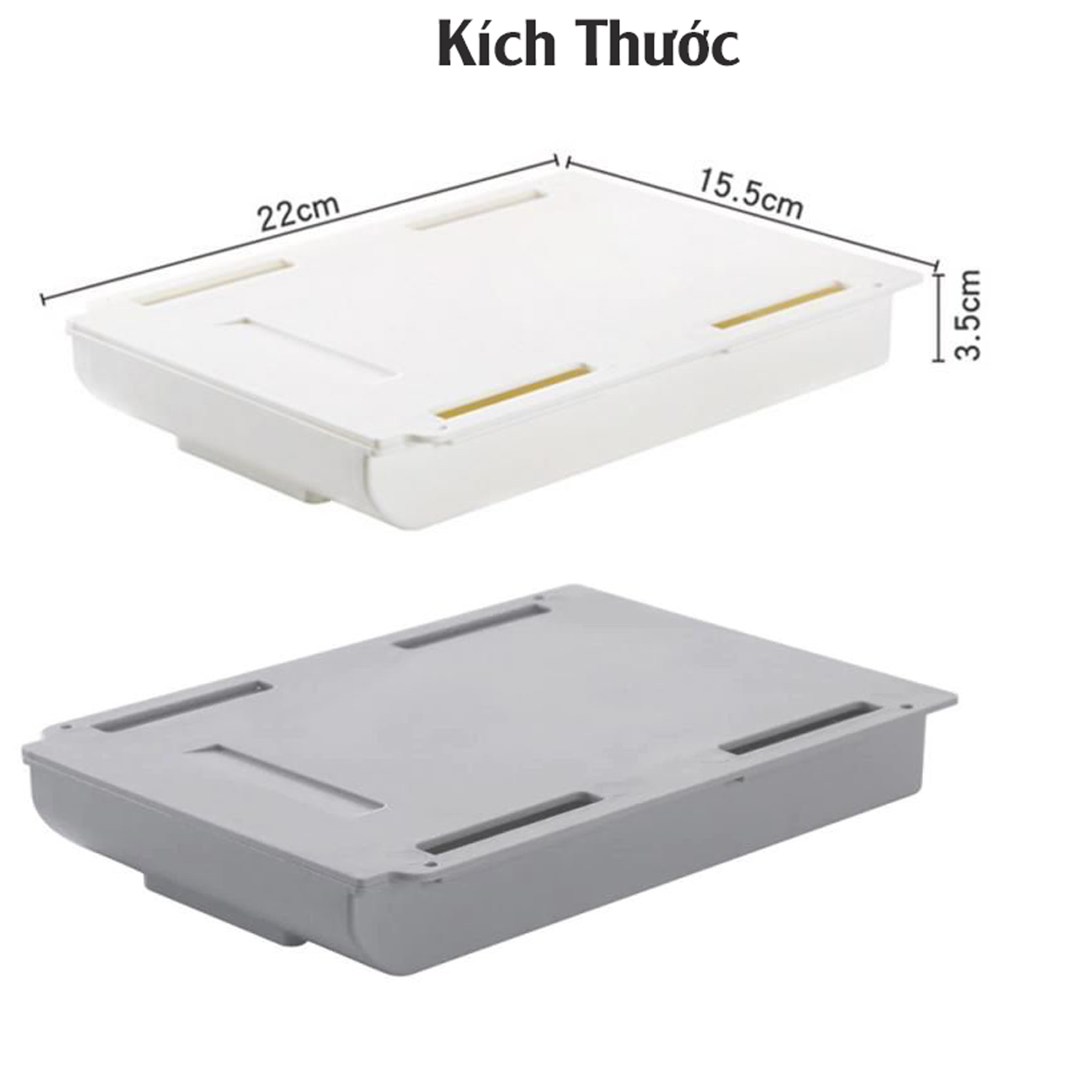 Ngăn Kéo Nhựa Nhỏ Mini, Khay Đựng Bút Gắn Treo Dưới Bàn Làm Việc Giúp Cất Giữ Gọn Gàng Bàn Làm Việc