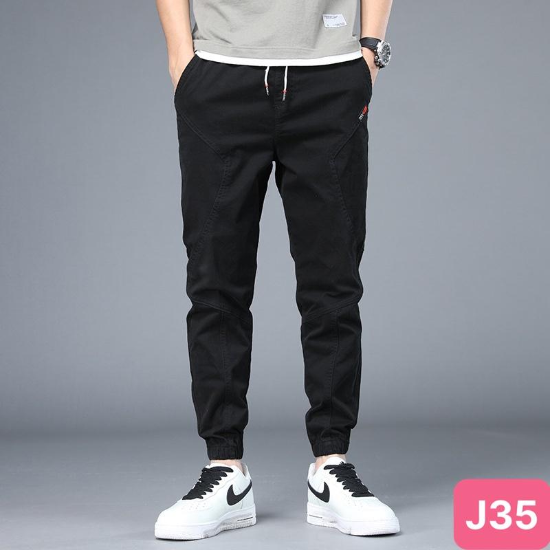 Quần jogger nam túi hộp bo chân màu đen không rách chất kaki cao cấp co dãn 4 chiều baggy thể thao nam havado11 mới
