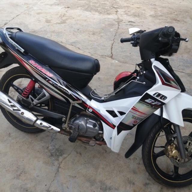 Tem sirius 110 bạc đỏ crom