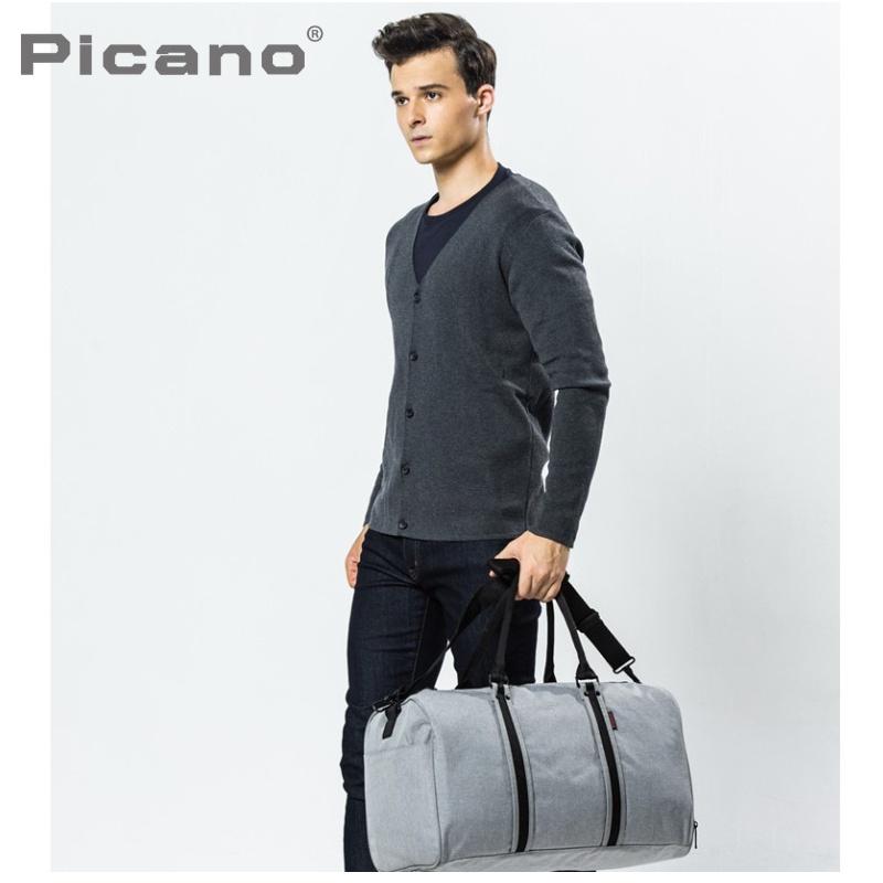 Túi xách du lịch có ngăn để giày, túi trống cỡ lớn chống nước có cổng sạc USB thương hiệu Picano BLPX6568