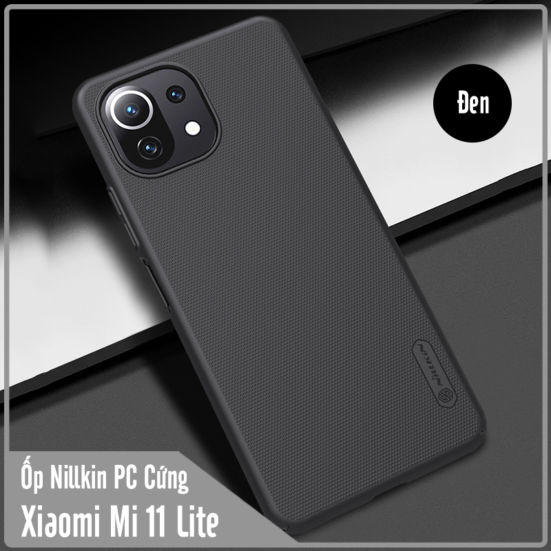 Ốp lưng cho Xiaomi Mi 11 Lite Frosted Shield nhựa PC cứng Nillkin , Vân nhám , chống vân tay - Hàng Nhập Khẩu