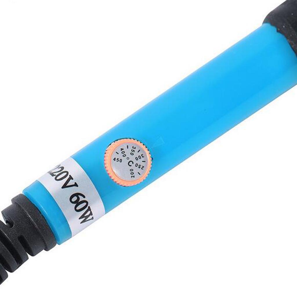 60W Adjustable Temperature Electric Welding Soldering Iron Tool 220V