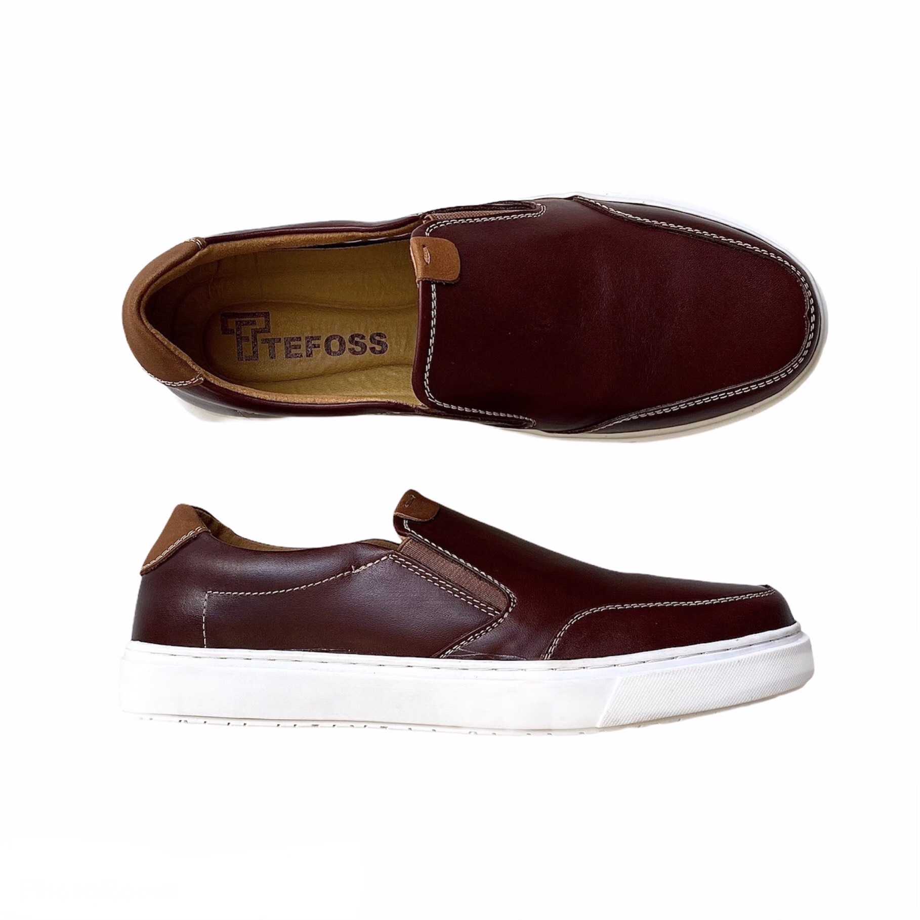 Giày Lười Nam Slip on TEFOSS HN473 Da Bò Thật Size 38-44 Năng Động, Trẻ trung