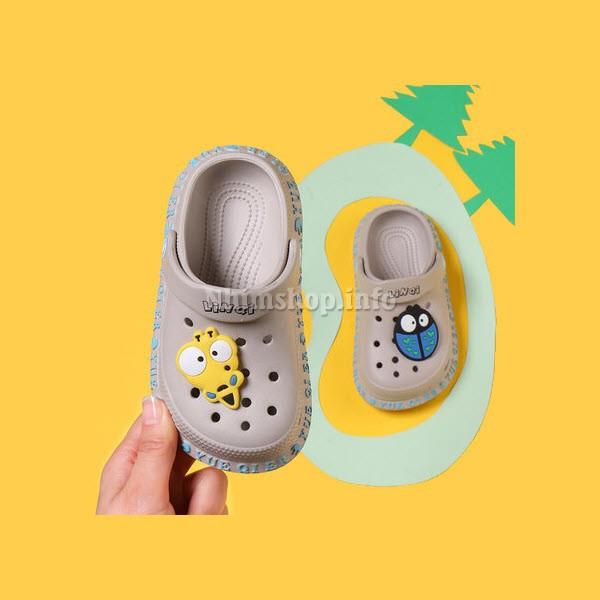Dép sục cho bé trai 2 - 4 tuổi dép có quai hậu siêu nhẹ kháng khuẩn đi nước đi mưa mùa hè chống trơn trượt D27