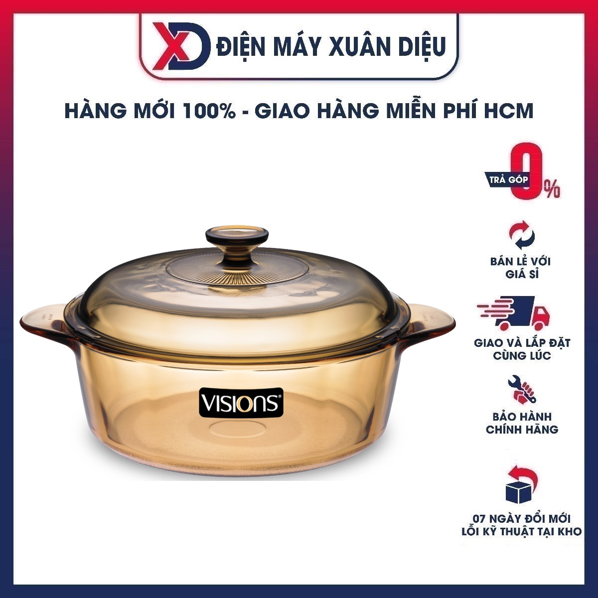 Nồi Thủy Tinh Visions VS-32 (3.25L)