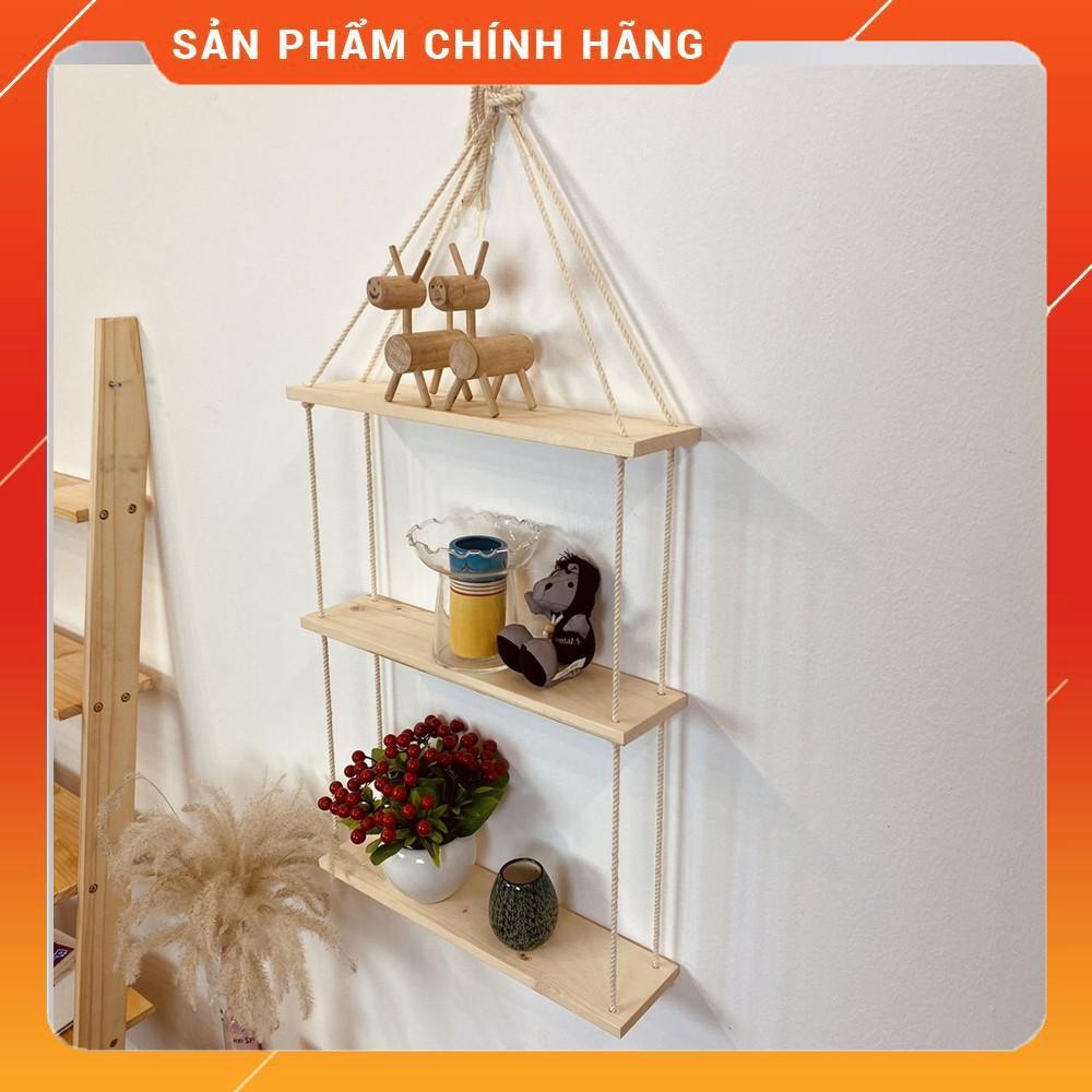 Kệ Trang Trí Treo Tường Dây Thừng Decor