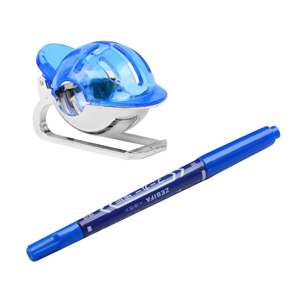 2x Golf Ball Liner Marker Line Drawing Alignment Tool - Blue