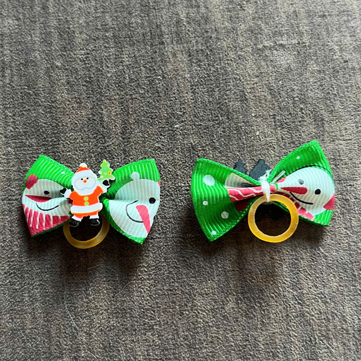 NƠ KẸP TÓC CÀI TÓC BUỘC TÓC GIÁNG SINH NOEL DỄ THƯƠNG MÃ 20 XINH XẮN CHO THÚ CƯNG CHÓ MÈO