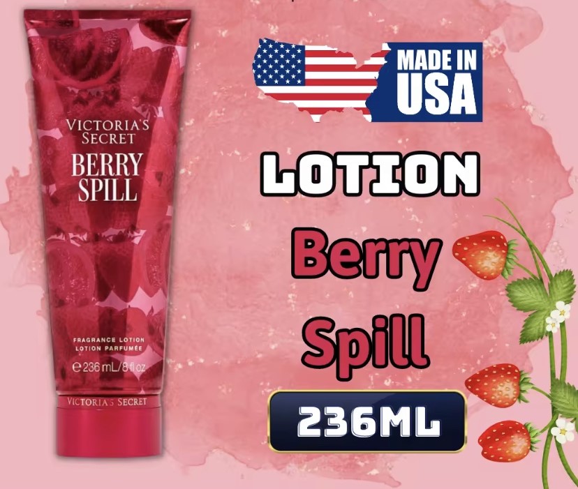 Victoria Secret Berry Spill Chính Hãng - Body Mist Victoria Secret 250ml &amp; Lotion Victoria Secret 236ml Chính Hãng