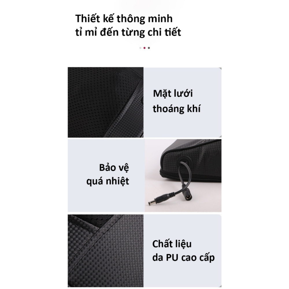 Gối Massage Hồng Ngoại RULAX 20 Bi Cao Cấp RL04 Kết Hợp Thảo Dược, Có Túi Khí Co Bóp, Điều Khiển Tay Độc Lập