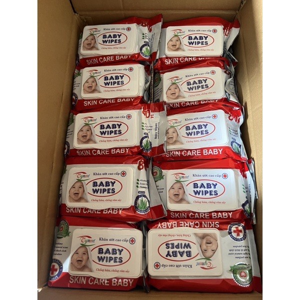 KHĂN GIẤY ƯỚT BABY WIPES BỊCH 80G