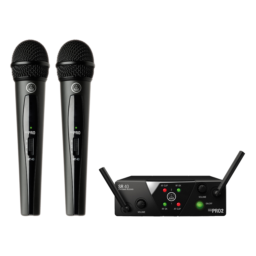 Bộ Micro Không Dây AKG WMS40 Mini2 Vocal Set - Hàng Chính Hãng