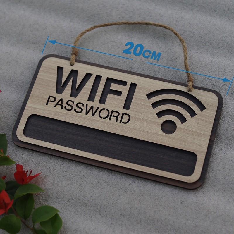 Bảng gỗ trang trí Bảng Gỗ Decor Quán Free Wifi trang trí cao cấp hiện đại