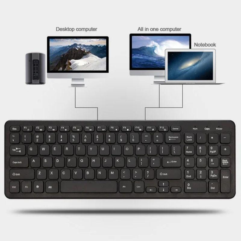 combo bàn phím và chuột  không dây 2.4ghz cho máy tính laptop  - hàng nhập khẩu