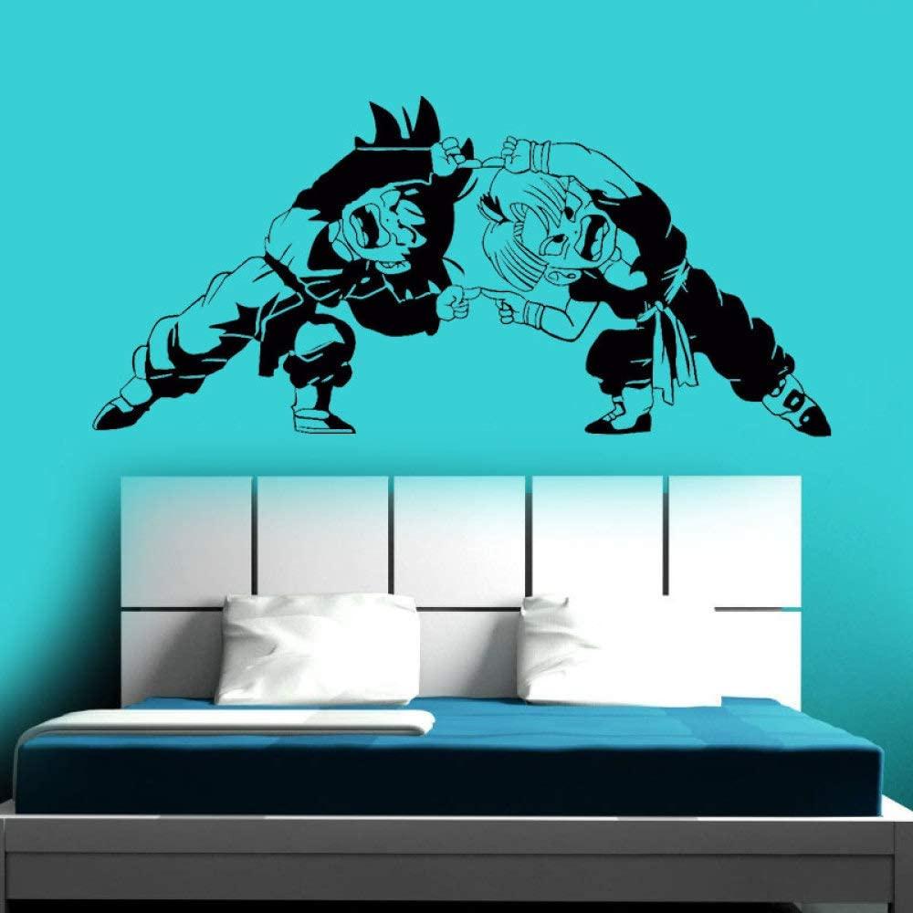 Tranh Decal Anime Hoạt Hình 7 Viên Ngọc Rồng - Dragon Ball Lưỡng Long Nhất Thể Goten & Trunks (60 x 120 cm)