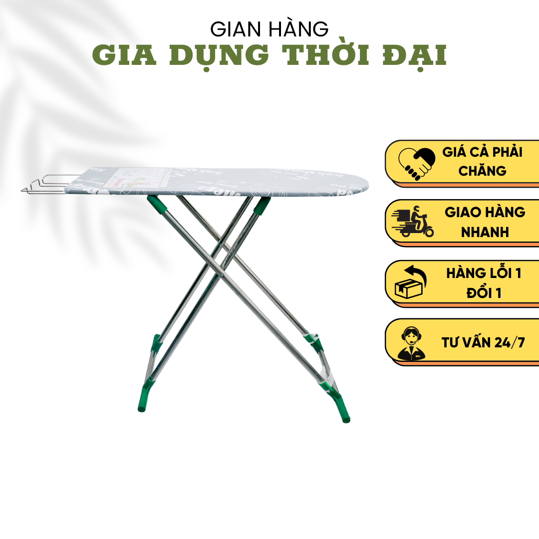 Bàn Để Ủi Cầu Là Quần Áo Kiểu Đứng BU120 35*100CM (Ø25) - Tiện Lợi - Thông Minh - Điều Chỉnh Cao Thấp