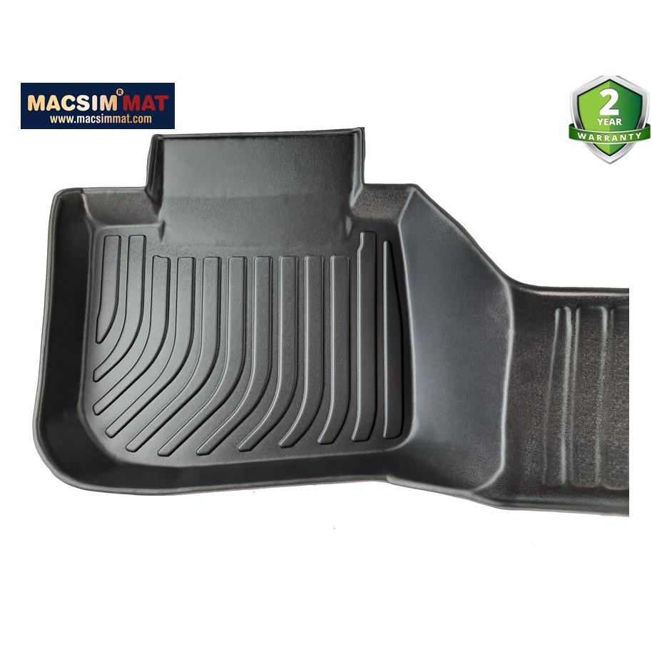 Subaru outback 2015-2019- Thảm lót sàn xe ô tô Nhãn hiệu Macsim chất liệu nhựa TPE màu đen hàng loại 2