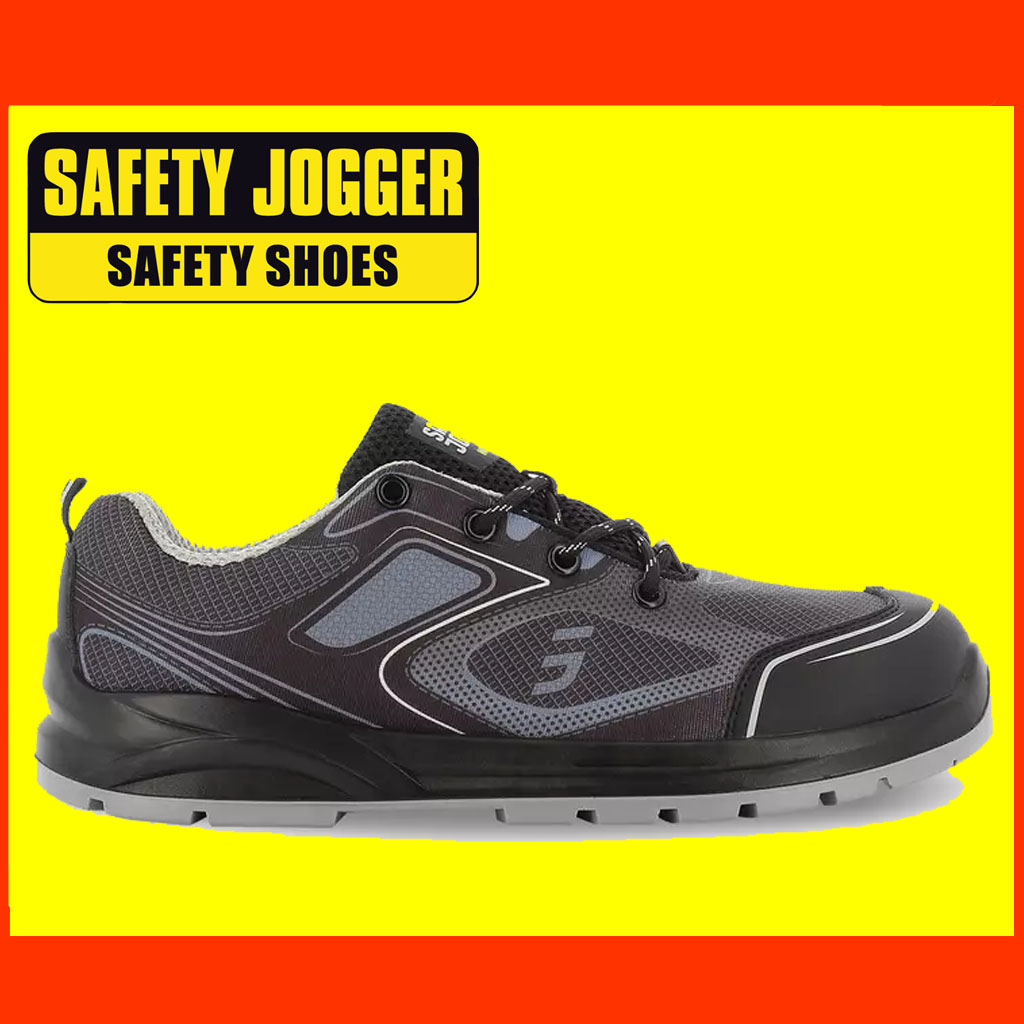 HÀNG CHÍNH HÃNG Giày Bảo Hộ Lao Động Safety Jogger Cador, Trọng Lượng Nhẹ, Chống Dập Ngón, Chống Trơn Trượt – ĐEN XÁM – 40