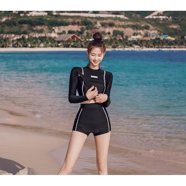 Đồ bơi nữ kín đáo QUEEN BIKINI Bikini 2 mảnh đi biển Quảng châu BIK26