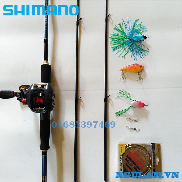 Bộ Cần Câu Lure Máy Ngang Shimano 1m8- 2m1- 2m4 docaucagiangnam