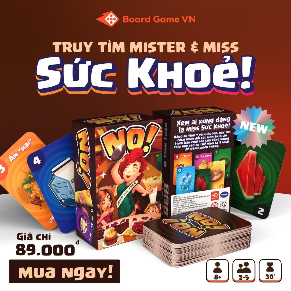 Board game thẻ bài No! Truy tìm Mr & Ms Sức Khoẻ Đồ Chơi card game, party game Siêu hấp dẫn