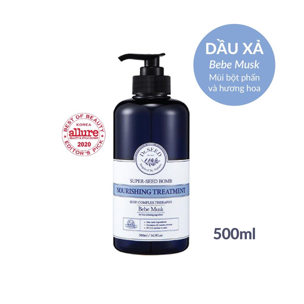 Dầu Xả Tóc DR SEED 500ml Super Seed Bomb Revitalize Tái Tạo Phục Hồi Tóc Hư Tổn, Giúp Tóc Bóng Mượt, Giảm Gãy Rụng