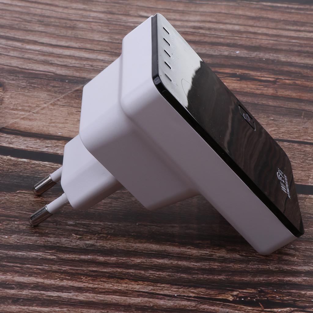 300Mbps Wireless Wifi Repeater Signal Booster Double Ports Extender EU Plug