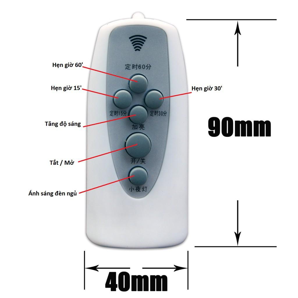 Đui đèn E27 hẹn giờ tắt điều khiển từ xa - Kèm remote + Tặng Pin