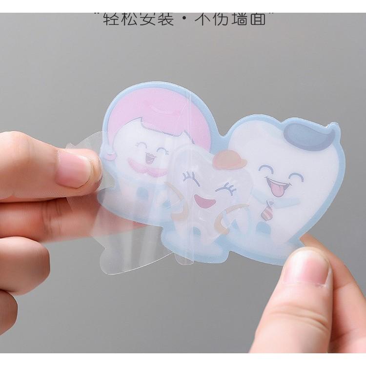 Miếng Dán Treo Bàn Chải Đánh Răng Dễ Thương