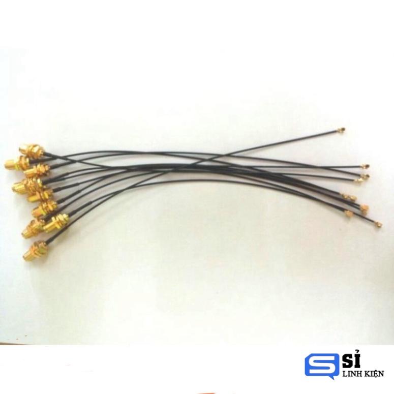 Dây cáp RF chuyển đổi SMA cái sang IPEX U.FL cable RG1.13 đen 15CM