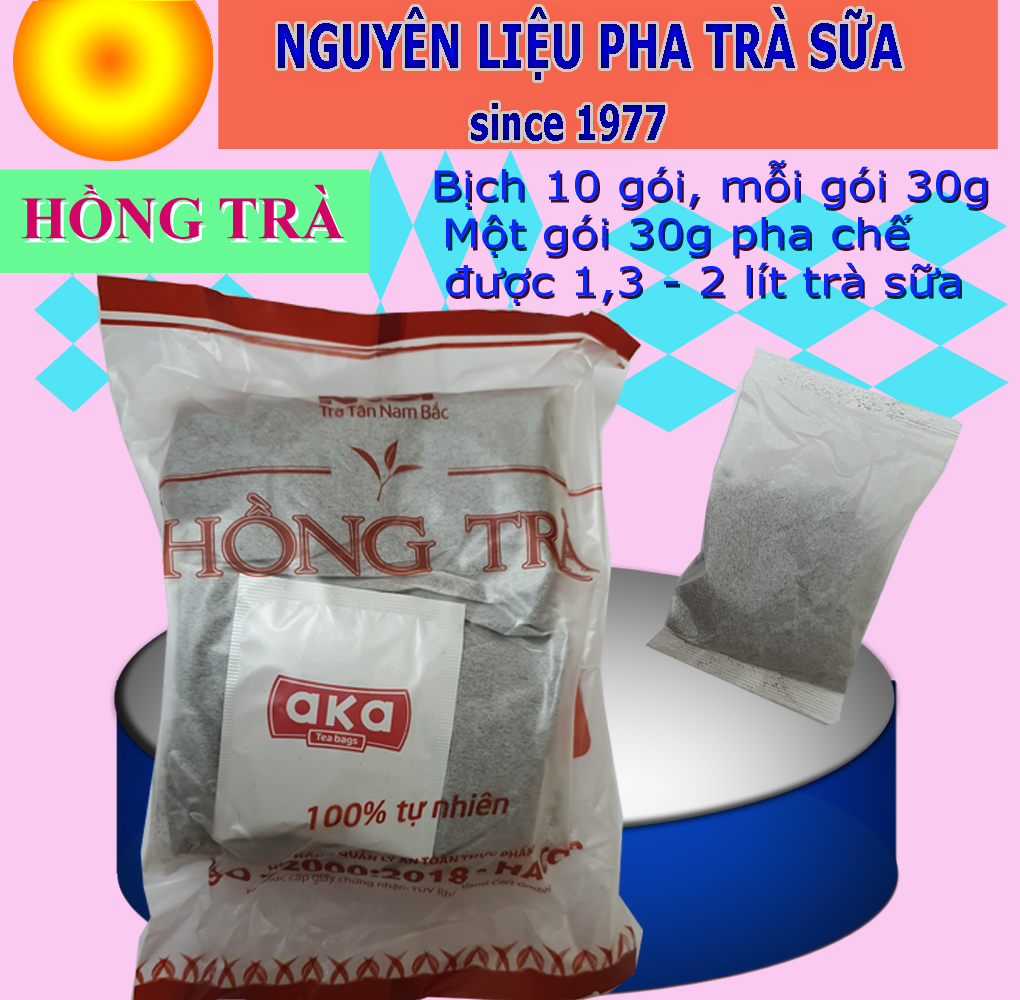 [Nguyên Liệu Pha Chế Tr à Sữa] Hồng Tra NNST Tân Nam Bắc, Bịch 10 Gói, Mỗi Gói 30g - Thương Hiệu Từ Năm 1977