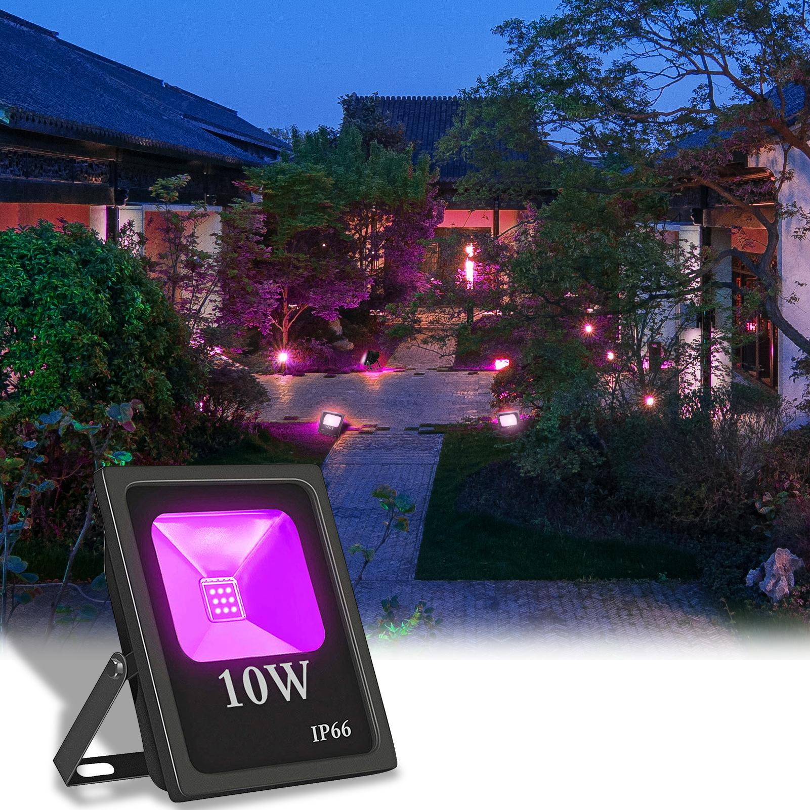 Đèn pha Đèn LED Đèn an ninh ngoài trời chống thấm 10W với phích cắm IP66