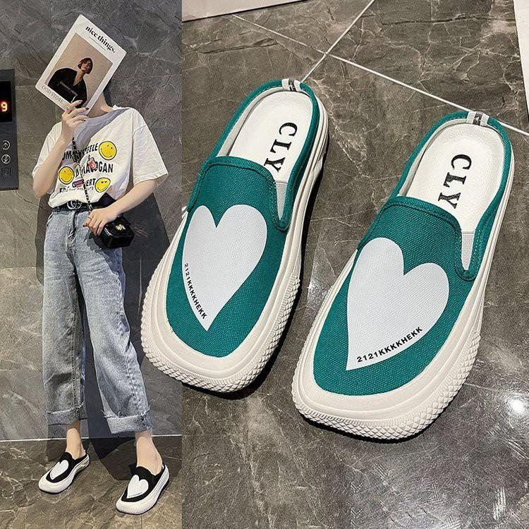 Giày Thể Thao Vải Bạt Thời Trang Hàn Cho Nữ