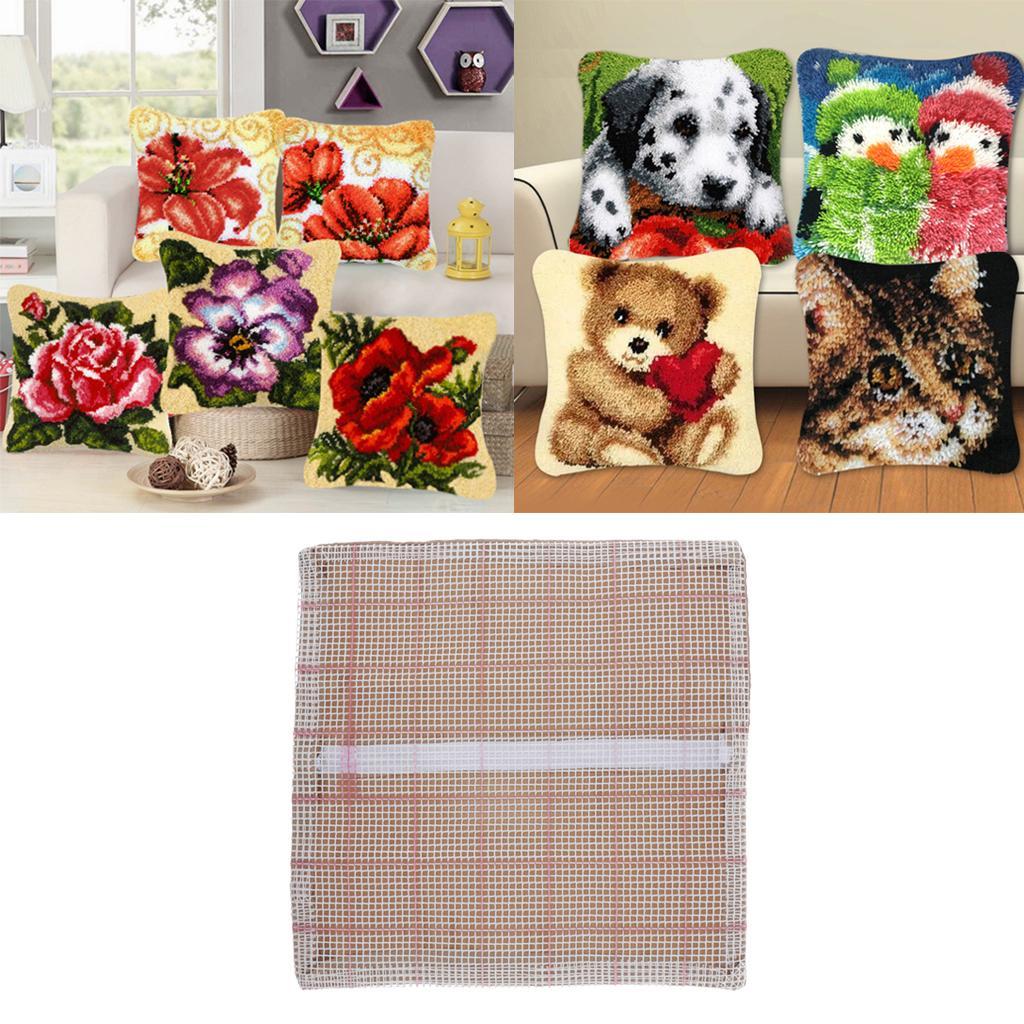 Cushion Kits for DIY Pillow Rug Hooking Needlework 37x37cm