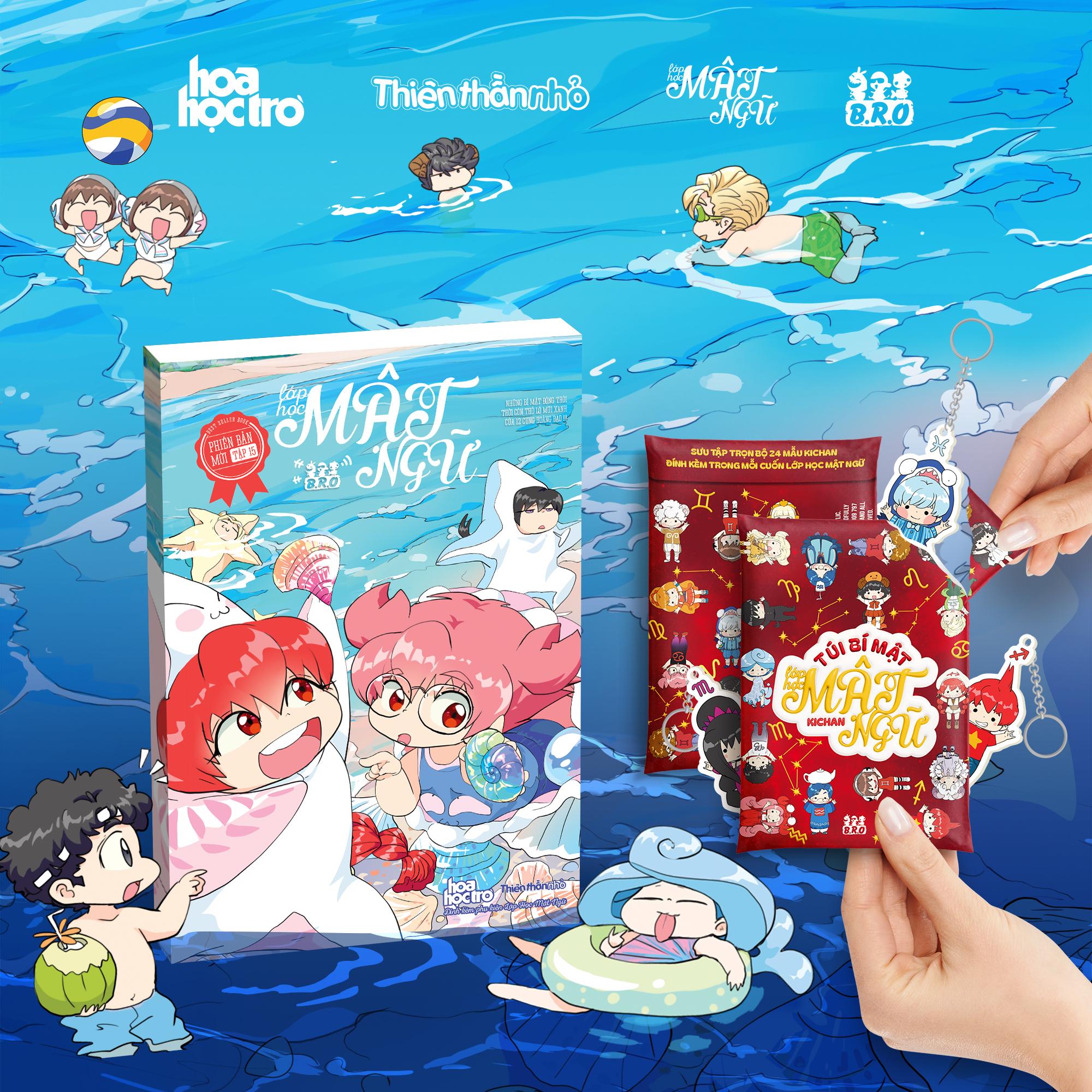 Sách - Lớp Học Mật Ngữ - Phiên Bản Mới - Tập 15 - Tặng Kèm Túi Bí Mật Móc Khóa Cung Hoàng Đạo Kiwi Kiwi