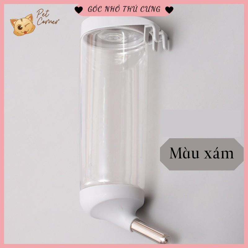 Bình nước tự động gắn chuồng cho thú cưng 500ml (Bình nước gắn chuồng cho chó mèo)