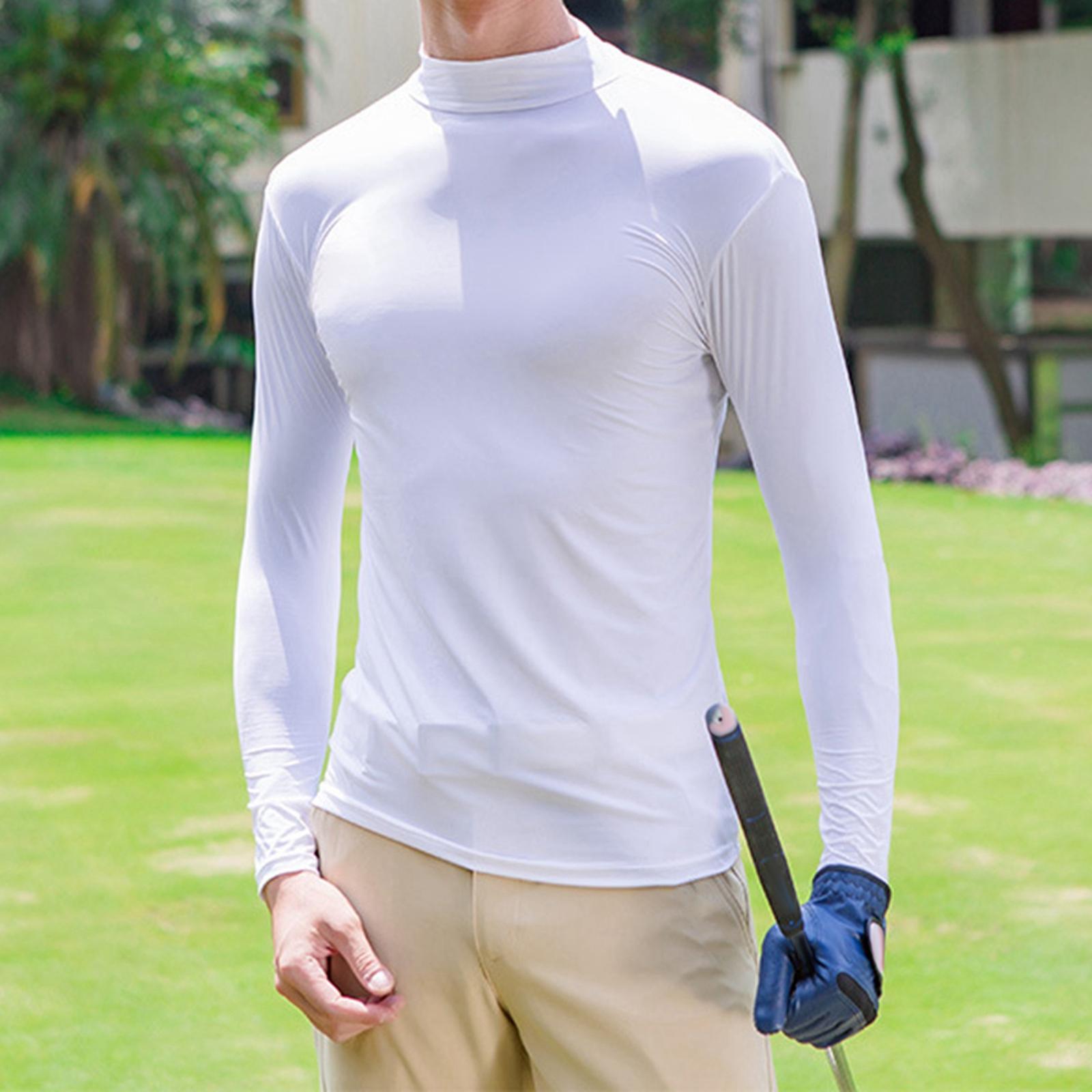 Golf  Silk Shirt Golf Bottoming Shirts Sunscreen Tops for Golfing