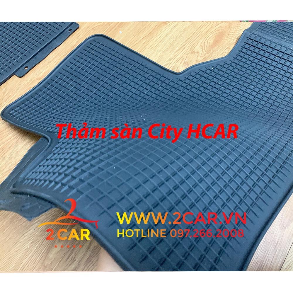 Thảm trải sàn, lót sàn PVC cao cấp xe Honda City 2015-2021, Hàng cao su đúc không mùi - Mẫu HCAR