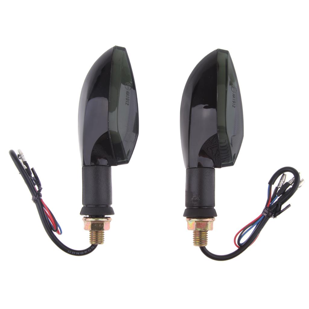 2x2x Universal Motorcycle Amber LED Turn Signal Indicator Blinker Light Lamp