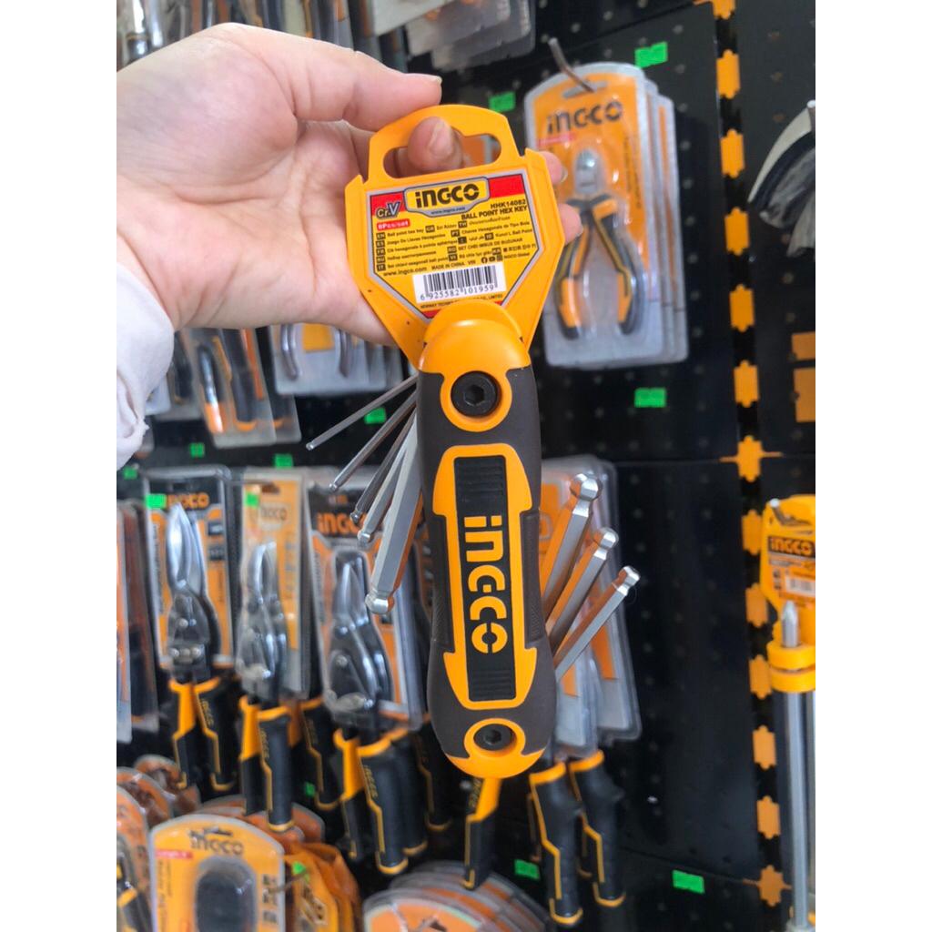 BỘ LỤC GIÁC 8 MÓN 2.0-8.0MM HHK14082 INGCO - HÀNG CHÍNH HÃNG