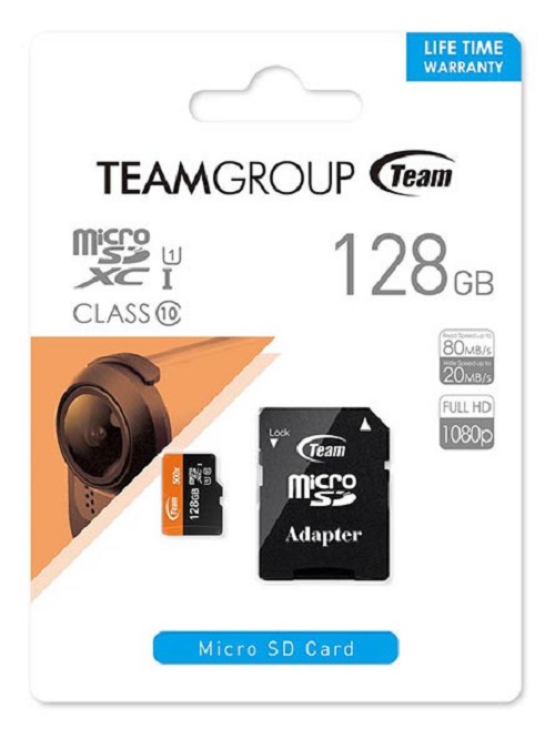 Thẻ nhớ 128GB TeamGroup ( Hàng chính hãng | 5 Năm | Hộp 45 cái )