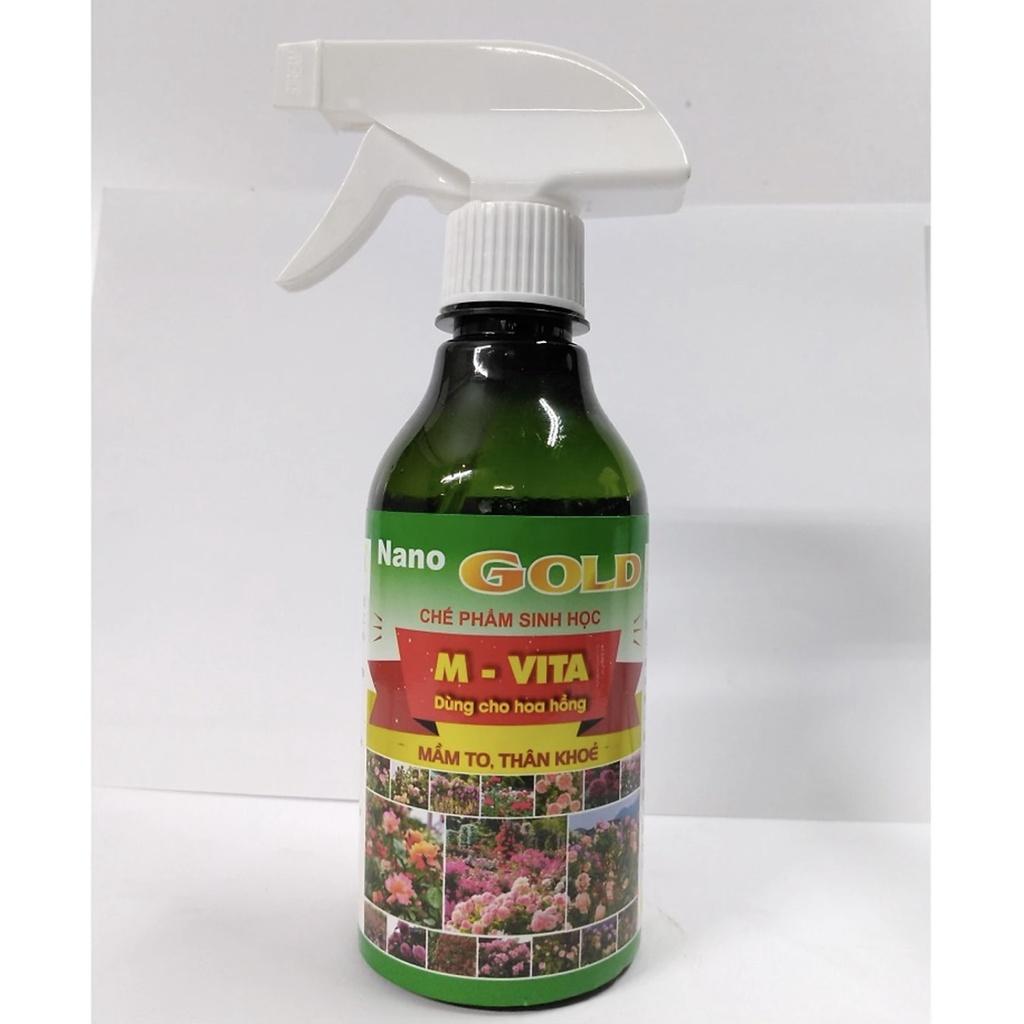 Combo 3 chai chế phẩm sinh học NANO GOLD Dành cho hoa hồng thúc đẩy ra mầm, Thân khỏe mạnh , Hoa nở to và thơm