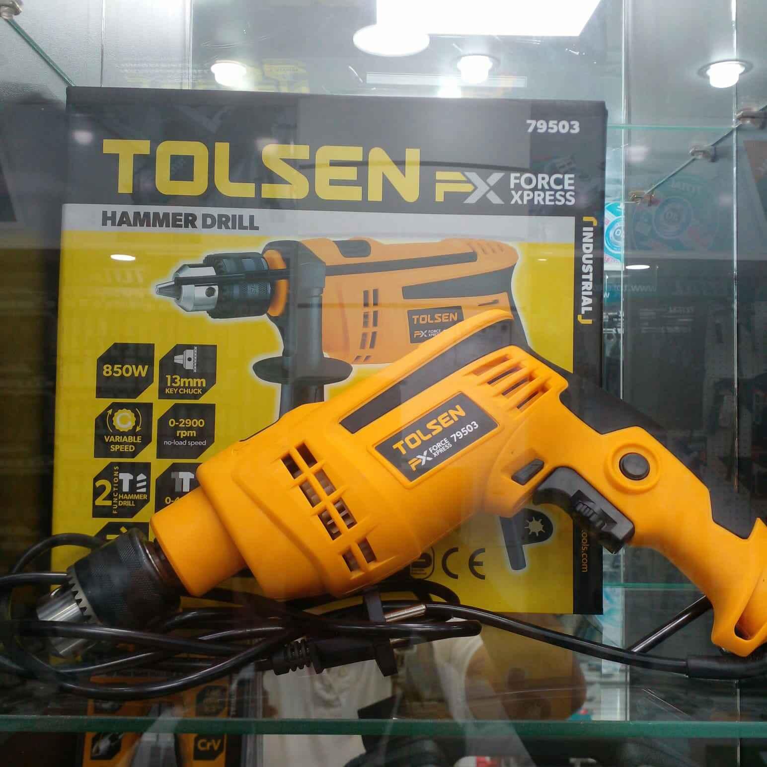 MÁY KHOAN TÁC ĐỘNG 13MM 850W TOLSEN 79503 - HÀNG CHÍNH HÃNG