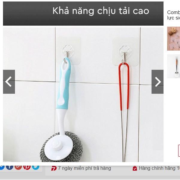 combo 100 moc trong suốt dính tường