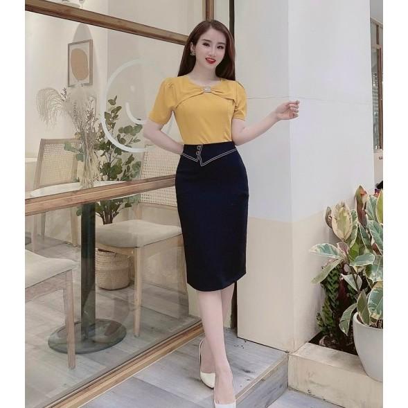 Chân váy công sở dáng đẹp - TV136