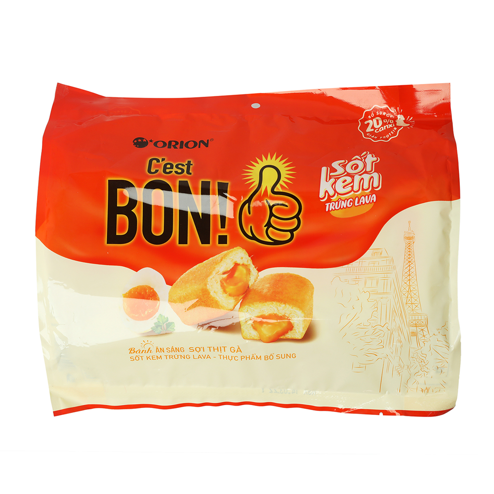 Bánh C'Est Bon Kem Trứng Lava Gói 162.4 Gram