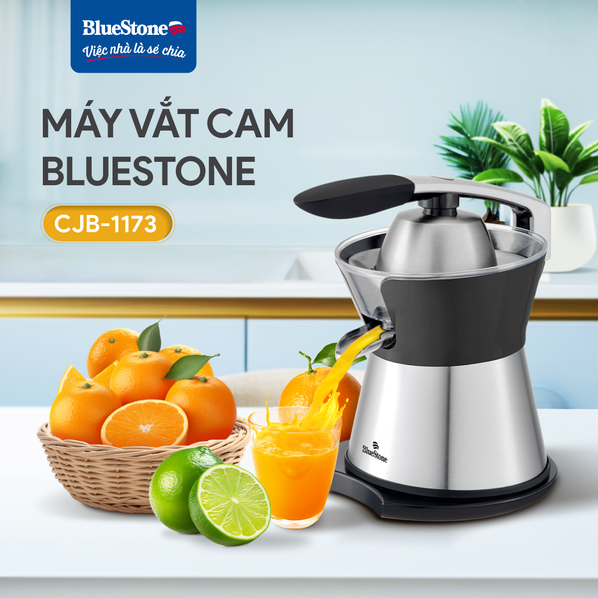 Máy Vắt Cam BlueStone CJB-1173 85W - Hàng Chính Hãng